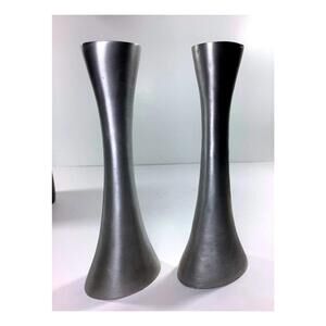MCM Hourglass Candle Holders, Modernist Aesthics, Minimalist Art